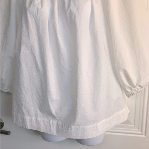 🔴 4/$15 H&M off-white cotton peasant lightweight top blouse size S in EUC - Picture 9 of 14